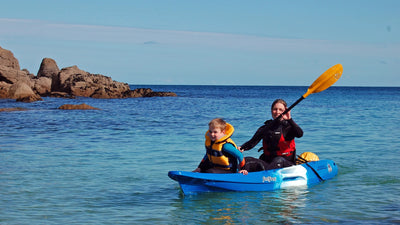 Wearing the Crewsaver Spiral Buoyancy Aid whilst kayaking