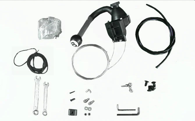 Contents of the 8-Ball Steering System Kit For Lure Series