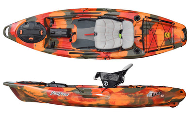 Feelfree Lure 10 V2 stable fishing kayak in Fire Camo