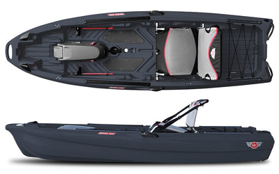Jonny Boats Bass 100 Stable fishing kayak in Charcoal